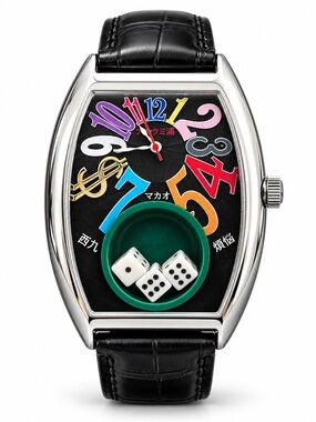 Good Luck Fortune Wealth Casino Dice Lucky 7 Statement Watch